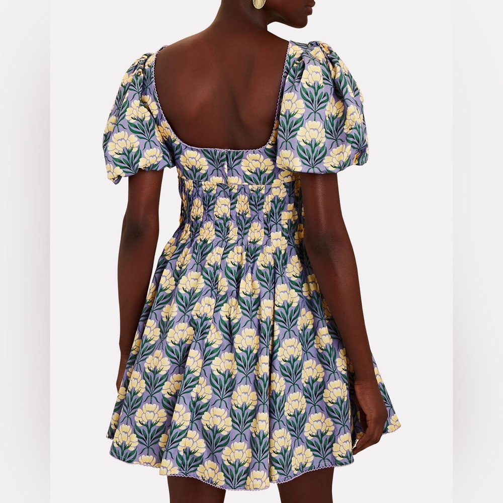 Agua By Agua Bendita Caramelo Puff-Sleeve Poplin Mini Dress - Picture 2 of 5